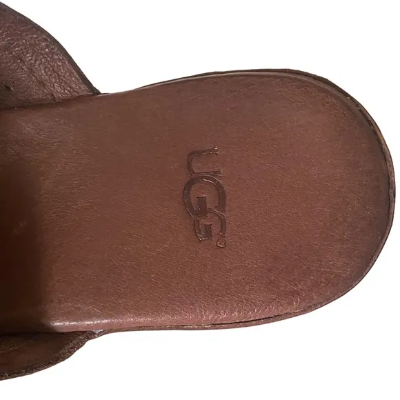 UGG Brown Slide Shoes Size 9