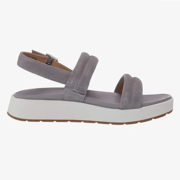 UGG Lynnden Sandal with Buckle Soft Amethyst Purple and White