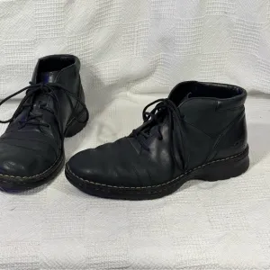 UGG Men's Black Leather Shoes Lace up Size 10 EUC