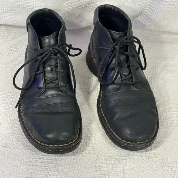 UGG Men's Black Leather Shoes Lace up Size 10 EUC