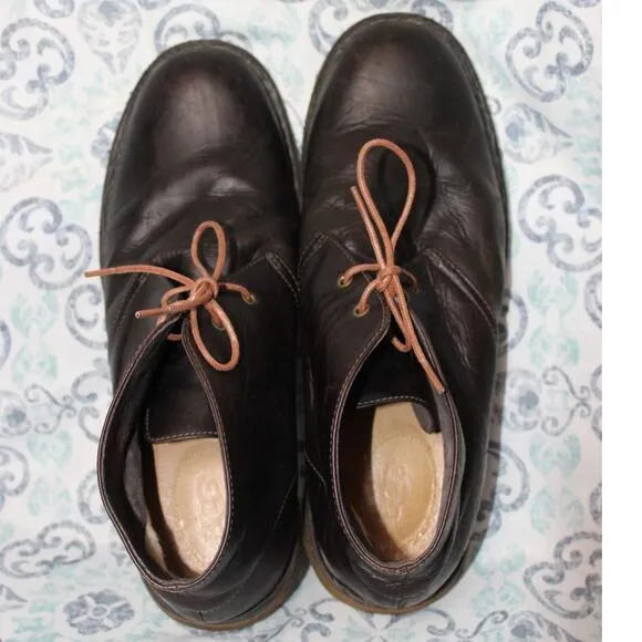 UGG Men's Dark Brown Leather Chukka LaceUp Ankle Boots Shoes‎ Size 12