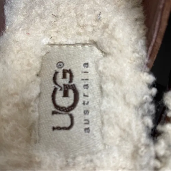 UGG Shearling Lined Heeled Slides 344