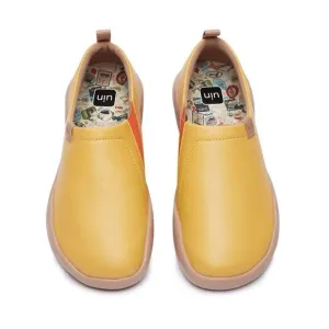UIN Women's Walking Shoes Microfiber Comfort Loafers (Toledo II- Honey Orange)