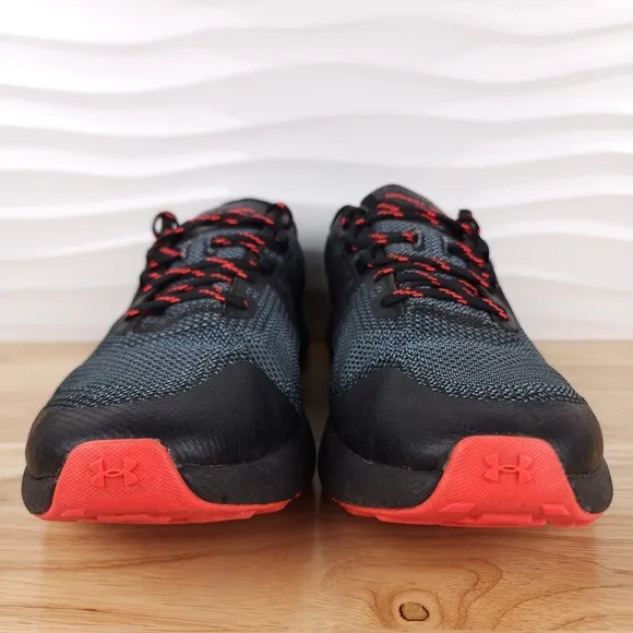 Under Armour Charged Bandit Trail Running Shoes Mens Size 11 Black Red Gore Tex