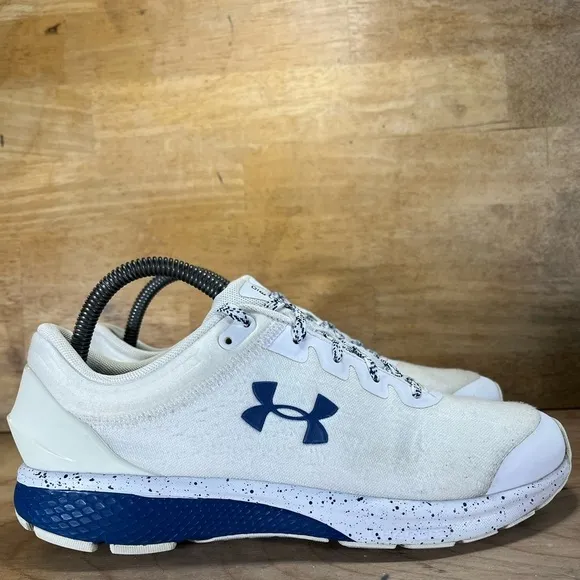 Under Armour Charged Escape 3 Mens Size 8 Running Shoes Blue White 3023878-103
