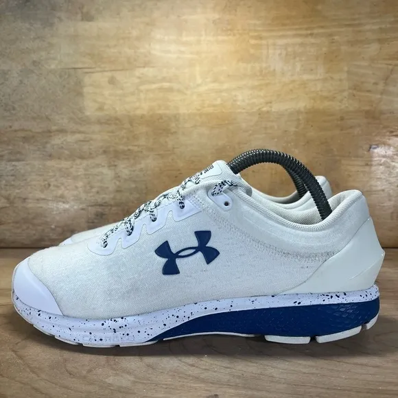 Under Armour Charged Escape 3 Mens Size 8 Running Shoes Blue White 3023878-103