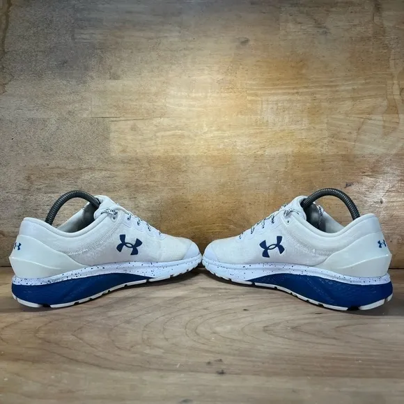 Under Armour Charged Escape 3 Mens Size 8 Running Shoes Blue White 3023878-103