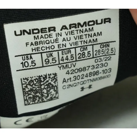 Under Armour Running Shoes Mens 10.5 HOVR Sonic 5 Bluetooth Athletic