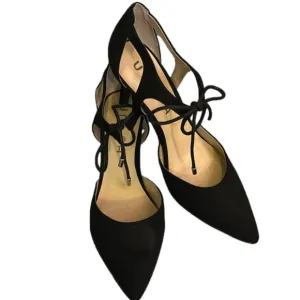 Unisa Black Suede Shoes. Pre owned