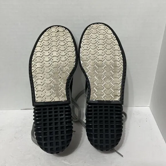 Unisex PUMA by MIHARA YASUHIRO Silver Metallic &amp; Black Trim Men’s 5 Women’s 6.5