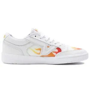 Vans Lowland Womens True White Flame Skateboarding Shoes Size 10.5 VN0A4TZY4H4