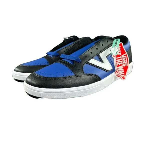 VANS Men's Lowland Cc Two Tone Black True Blue Low Top Shoes Size 8.5 - 13