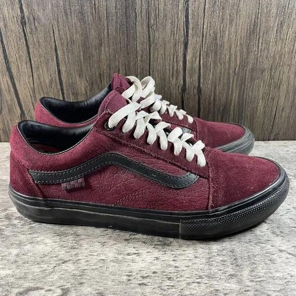 Vans Old Skool Breana Geering Port Royale &amp; Black Suede Leather Skate Shoes 7.5
