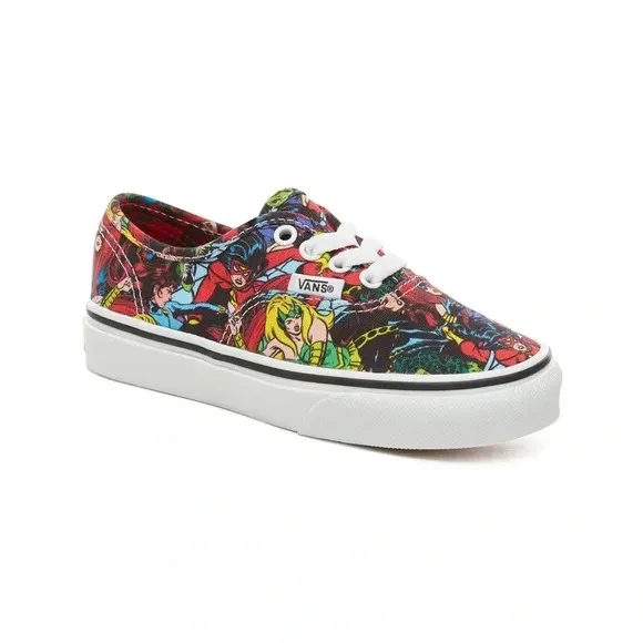 Vans Shoes Authentic Red Marvel Avengers Kids Sneakers Size 13 Brand New