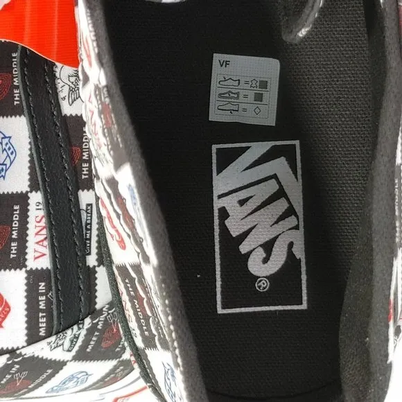 Vans SK8-Hi Tapered Men's Fashion Sneaker Shoes Black/White (Valentine's…
