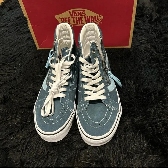 VANS Sk8-hi top reissue suede lace up zip shoes sneakers women’s 7 new