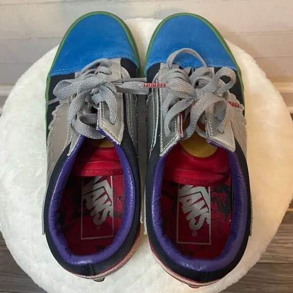 Vans X Marvel Collab Old Skool Avengers Shoes Sneakers Size Women's 6.5/Mens 5