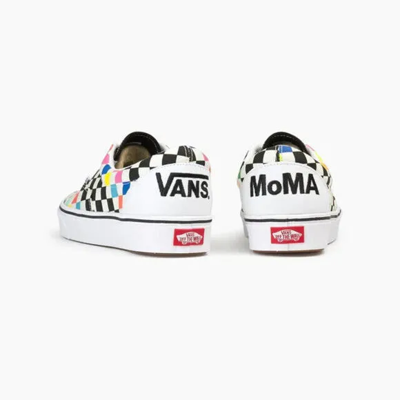 Vans x MoMa ComfyCush Era VN0A3WM91PJ1 White Multi Checkerboard Shoes 4.5 CAT126