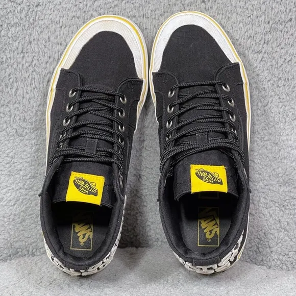 Vans X National Geographic Sk8-Hi Reissue 138 Womens Size 8 Sneakers Shoes Black