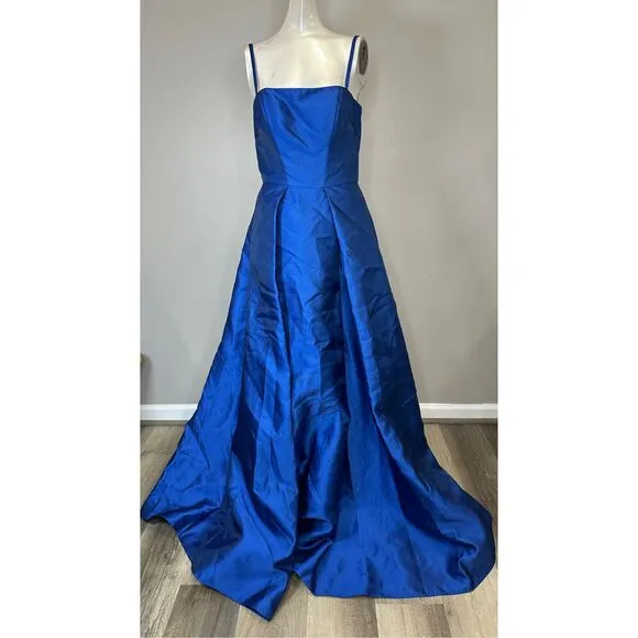 Vera Wang Bride Diane Sleeveless Fit &amp; Flare Gown Royal Blue US 6 $495