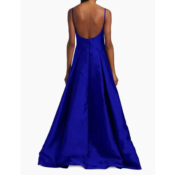 Vera Wang Bride Diane Sleeveless Fit &amp; Flare Gown Royal Blue US 6 $495