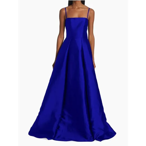 Vera Wang Bride Diane Sleeveless Fit &amp; Flare Gown Royal Blue US 6 $495