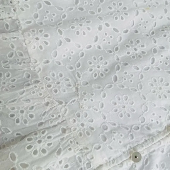 Veronica Beard White Aislin Tiered Broderie Adeline Cotton Maxi Dress size 4