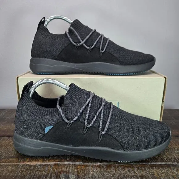 Vessi Cityscape Classic Mens Size 9 Lace Up Waterproof Shoes Sneakers Black