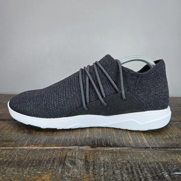 Vessi Cityscape Mens Size 9 Lace Up Waterproof Shoes Sneakers Black White