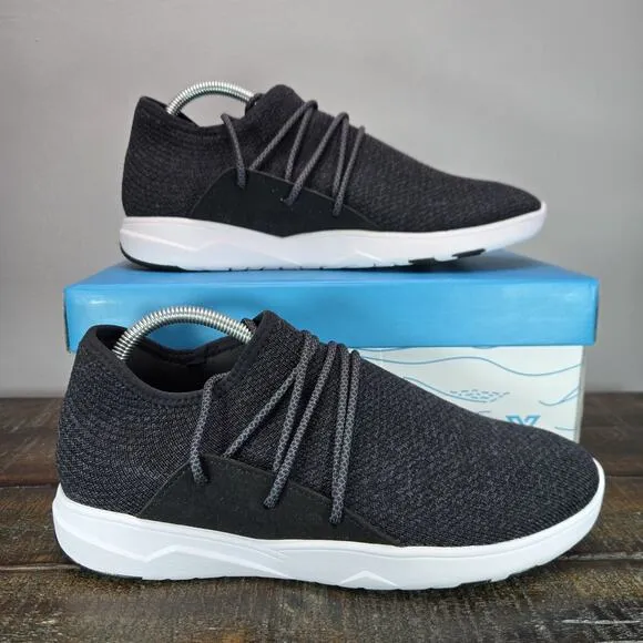 Vessi Cityscape Mens Size 9 Lace Up Waterproof Shoes Sneakers Black White