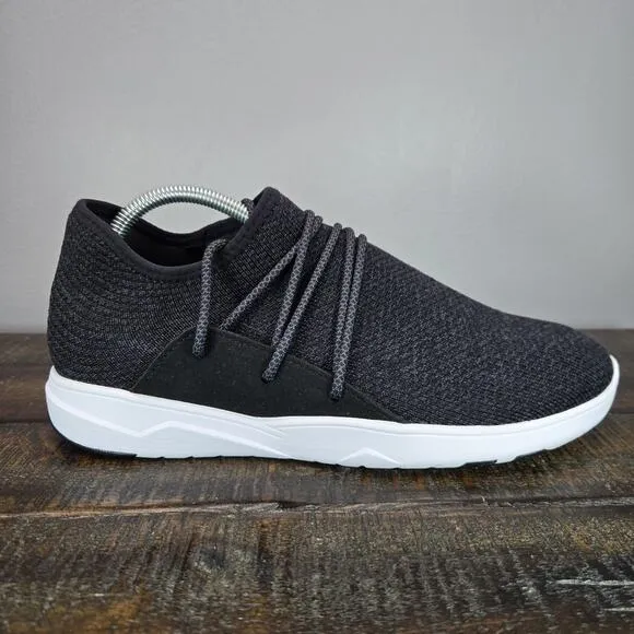 Vessi Cityscape Mens Size 9 Lace Up Waterproof Shoes Sneakers Black White