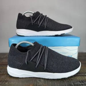 Vessi Cityscape Mens Size 9 Lace Up Waterproof Shoes Sneakers Black White