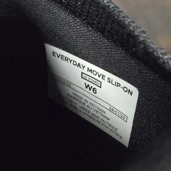 Vessi Everyday Move Slip On Womens Size 6 Waterproof Shoes Sneakers Black Black