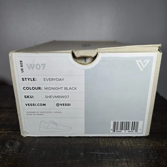Vessi Everyday Sneaker Womens Size 7 Waterproof Shoes Sneakers Black White