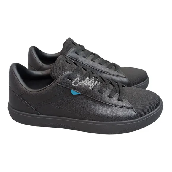 Vessi Soho 2 Asphalt Black Low Top Waterproof Vegan Leather Sneaker Mens 10