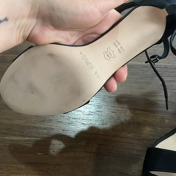 Via Spiga Black Women's Sandals