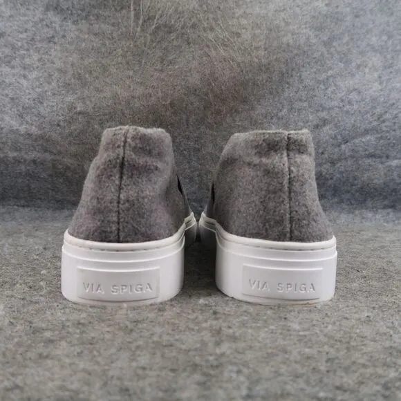 Via Spiga Shoes Womens 5.5 Sneakers Slip On Fashion Sayer Casual Felt Lifestyle