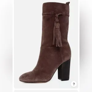 Vince Camuto Women's Brown Grey Fermel Slouch Tassel Boot, NWT, size 9