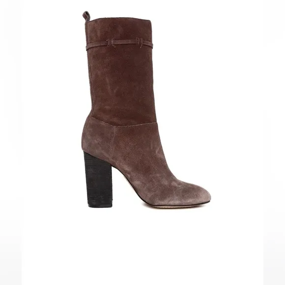 Vince Camuto Women's Brown Grey Fermel Slouch Tassel Boot, NWT, size 9
