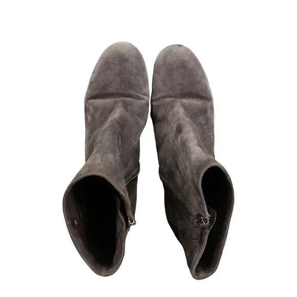 Vince Shoes Womens 9 Booties Fashion Suede Blakely Block Heel Classic Ankle Boot