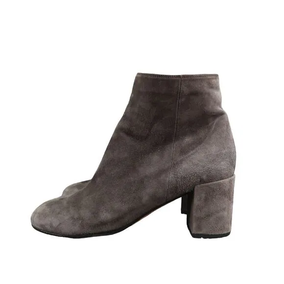 Vince Shoes Womens 9 Booties Fashion Suede Blakely Block Heel Classic Ankle Boot