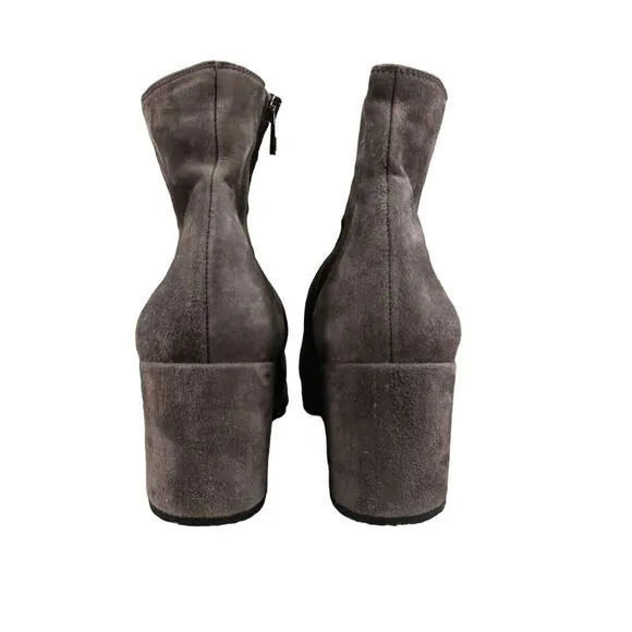 Vince Shoes Womens 9 Booties Fashion Suede Blakely Block Heel Classic Ankle Boot