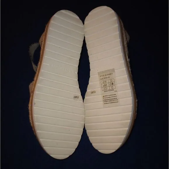 🆕👞Vince Camuto Kolindia 2 Women's Open Toe Platform Sandals Beige/Black