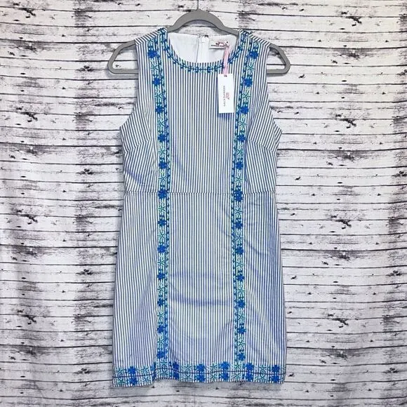 Vineyard Vines Pop Embroidered Shift Dress