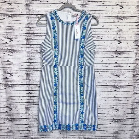 Vineyard Vines Pop Embroidered Shift Dress