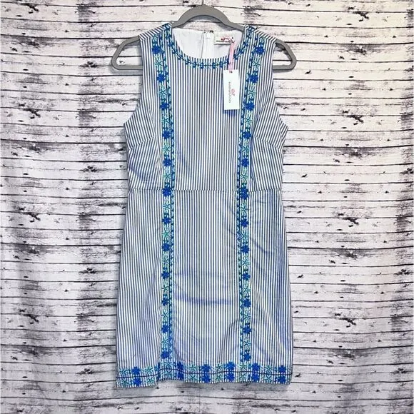 Vineyard Vines Pop Embroidered Shift Dress
