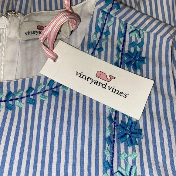Vineyard Vines Pop Embroidered Shift Dress