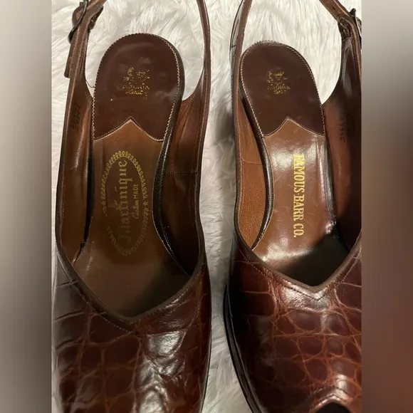 Vintage 1940’s Martinique crocodile heels