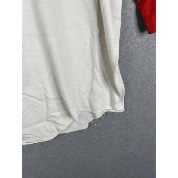 Vintage 70s 80s Disney Raglan Tshirt Mickey Graphic Hanes L USA Made