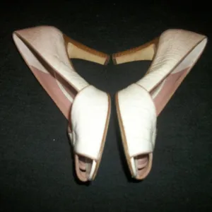 VINTAGE ANTONIO MELANI LEATHER DESIGNS HEEL 7 M
